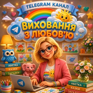 Іконка Telegram каналу ВИХОВАННЯ З ЛЮБОВ'Ю💕