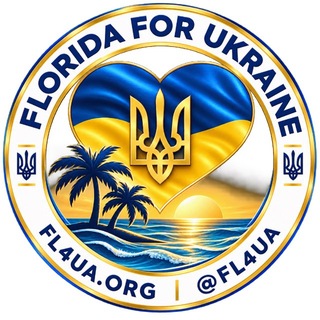 Іконка Telegram каналу Florida For Ukraine - @FL4UA