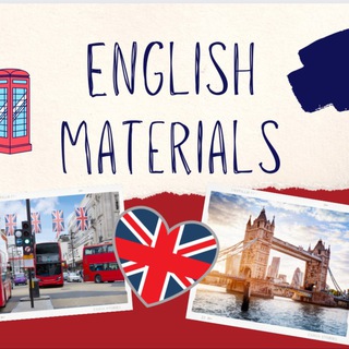 Іконка Telegram каналу ENGLISH MATERIALS