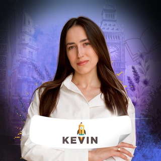 Іконка Telegram каналу KEVIN англійська мова ЗНО І НМТ🚀 Англійська з Марією