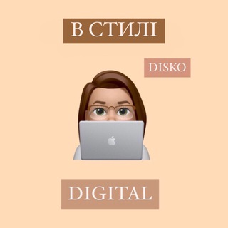 Іконка Telegram каналу В стилі digital