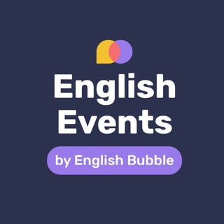 Іконка Telegram каналу English Events by English Bubble | online | offline